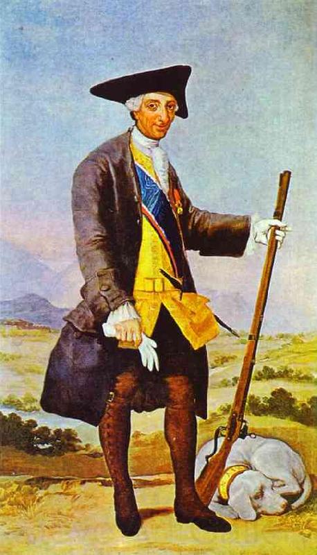 Francisco Jose de Goya Charles III in Hunting Costume Spain oil painting art